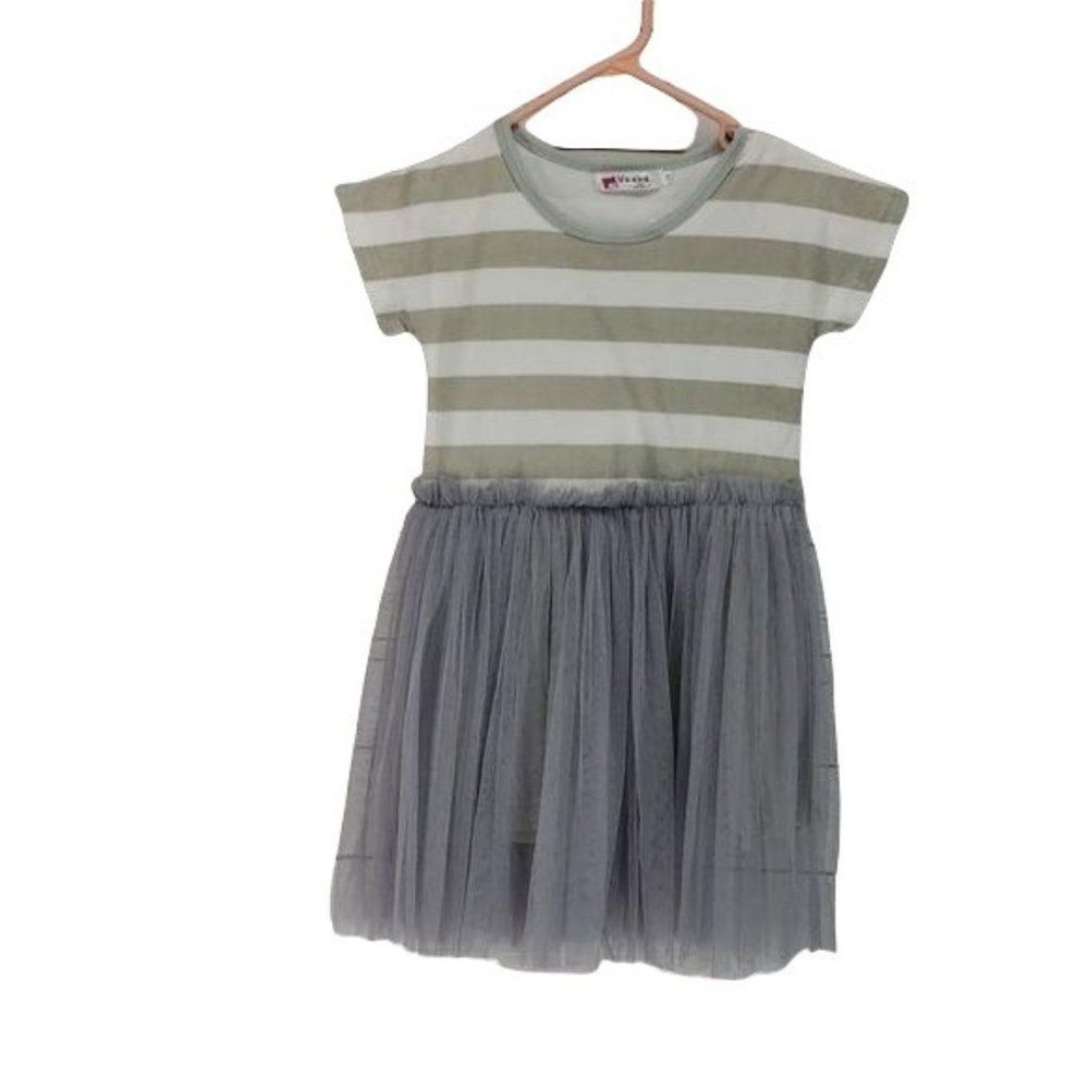 Vogue Fashion‎ Girls Gray Tulle Skirt Dress Size 5